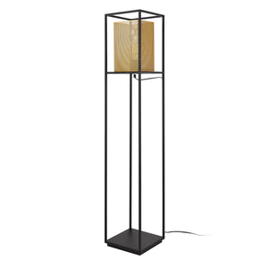 lux.pro Staande lamp Southport 123x22x22 cm zwart en goudkleurig