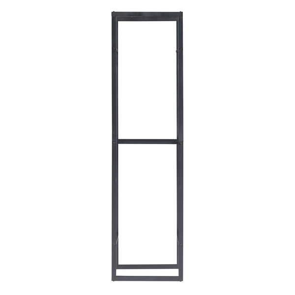[en.casa] Brandhout rek Ulvila houtopslag 170x45x30 cm zwart
