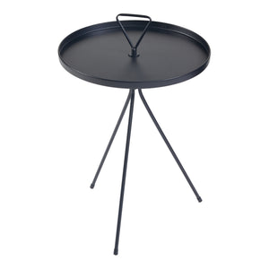 [en.casa] Bijzettafel Odal rond 65xØ41 cm zwart