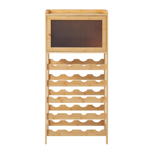 Casier à bouteilles Gjerstad bambou 100 x 47 x 28 cm naturel [en.casa]