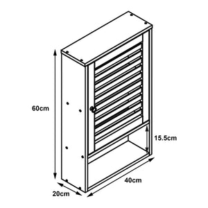 Badkamerkast Gjesdal 60x40x20 cm bamboe naturel [en.casa]