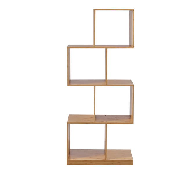 [en.casa] Boekenkast Gullspång schap 130x55x30 cm bamboe