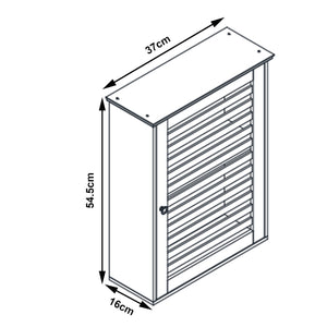 Armoire murale de salle de bain Järfälla bambou 55 x 37 x 16 cm naturel [en.casa]