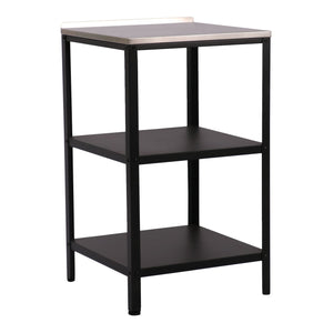 [casa.pro] Staand rek en kast voor buiten zwart mat en zilverkleurig