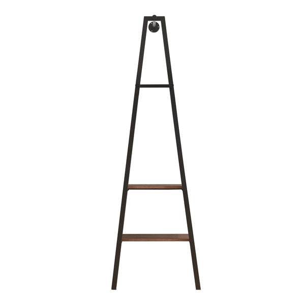 Portemanteau mural Bjørnafjorden 174 x 56 x 40 cm noir effet noyer [en.casa]