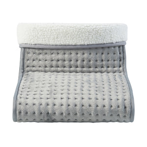 Chauffe-pieds électrique Bari jusqu'à la pointure 46 doublure lavable gris [en.casa]