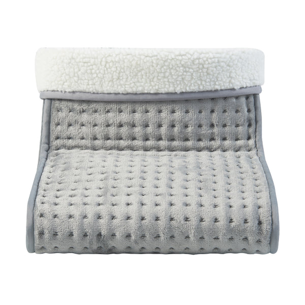 Chauffe-pieds électrique Bari jusqu'à la pointure 46 doublure lavable gris [en.casa]