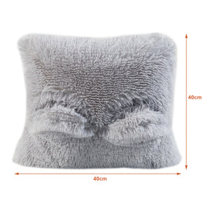 Coussin chauffant électrique Capurso avec deux ouvertures 100 W 40 x 40 x 10 cm gris [en.casa]