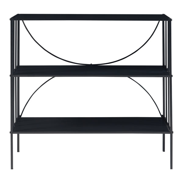 Table console Baarn métal 66 x 70 x 32 cm noir [en.casa]