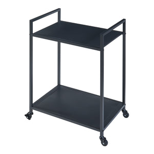 [en.casa] Keukentrolley Lesja 68,5x50x36 cm zwart