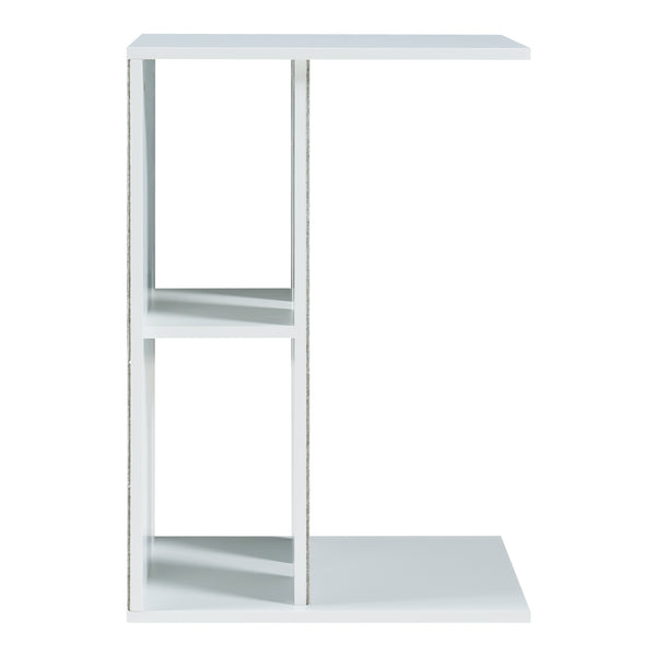 Table d'appoint avec griffoir pour chat Ljungby 58 x 40 x 30 cm blanc [en.casa]