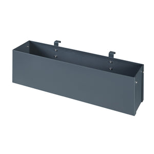 Jardinière suspendue Achtkarspelen acier galvanisé 50 x 12 x 15 cm anthracite [en.casa]