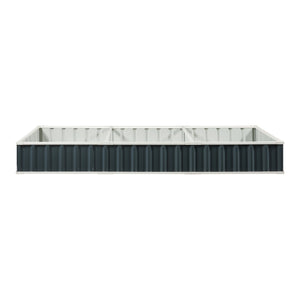 Moestuinbak Albrandswaard met 1 paar handschoenen 258x90x30 cm antracietgrijs [en.casa]