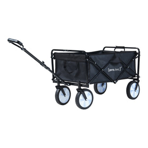 Bolderkar Stenlille strandkar 84x55x57 cm zwart pro.tec