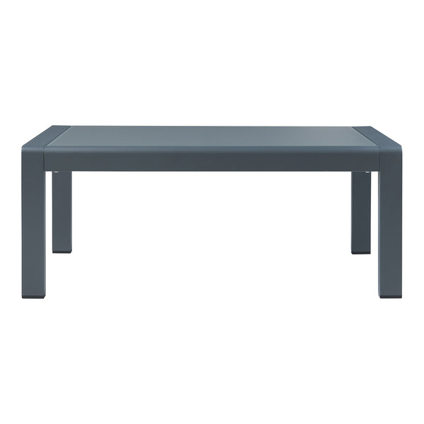 Table basse de jardin Avise verre trempé 100 x 60 x 40 cm anthracite casa.pro