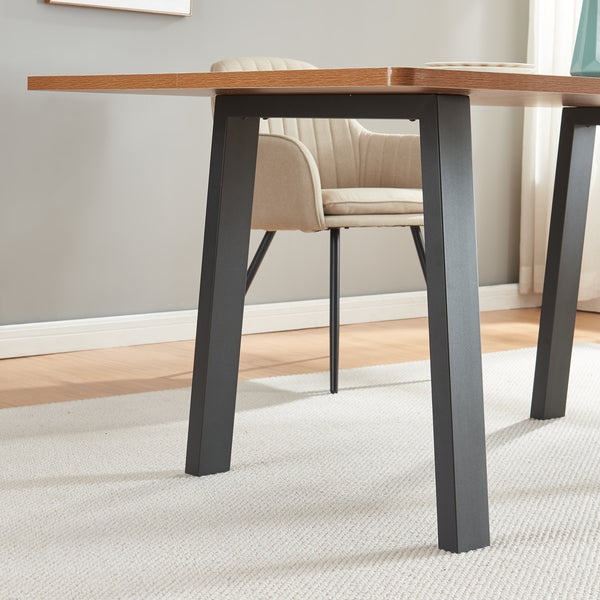 Lot de 2 pieds de table Kraftisried acier 72 x 70 cm noir [en.casa]