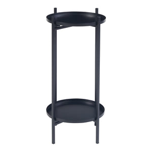 Ensemble de 3 porte-plantes Tuusula noir [en.casa]