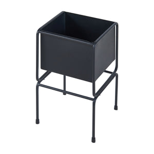 Ensemble de 2 porte-plantes Sveio noir [en.casa]
