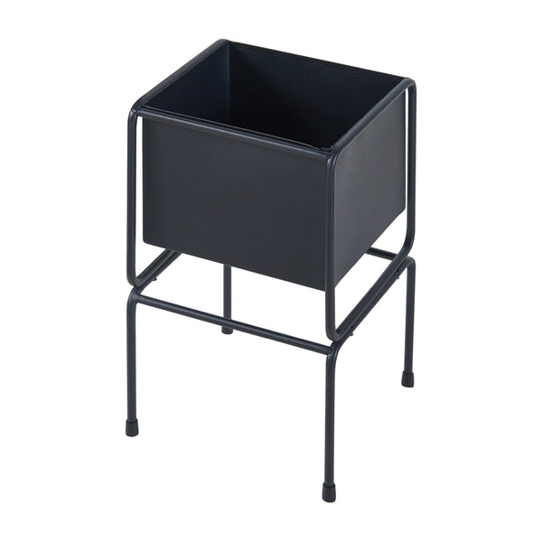 Ensemble de 2 porte-plantes Sveio noir [en.casa]
