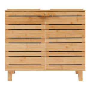 Wastafelonderkast Epind bamboe naturel 60x66x30 cm [en.casa]