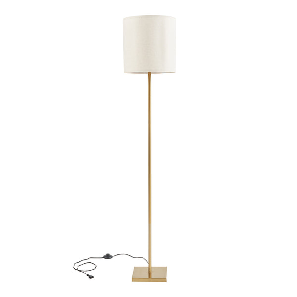 Lampadaire Fildholm hauteur 157 cm couleur laiton / effet lin lux.pro 