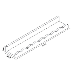 Set de 2 étagères murales pour enfants Vestnes 60 x 10 x 5 cm rose [en.casa]