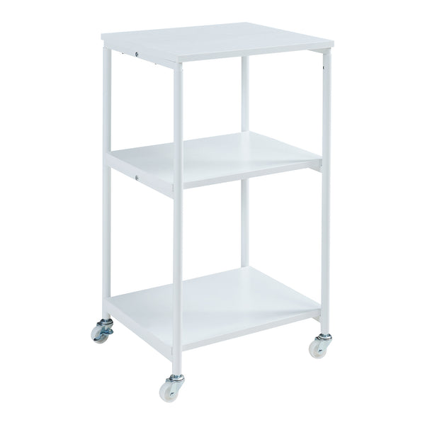 Support d'imprimante Janertu à roulettes 82 x 39 x 35 cm blanc [en.casa] 