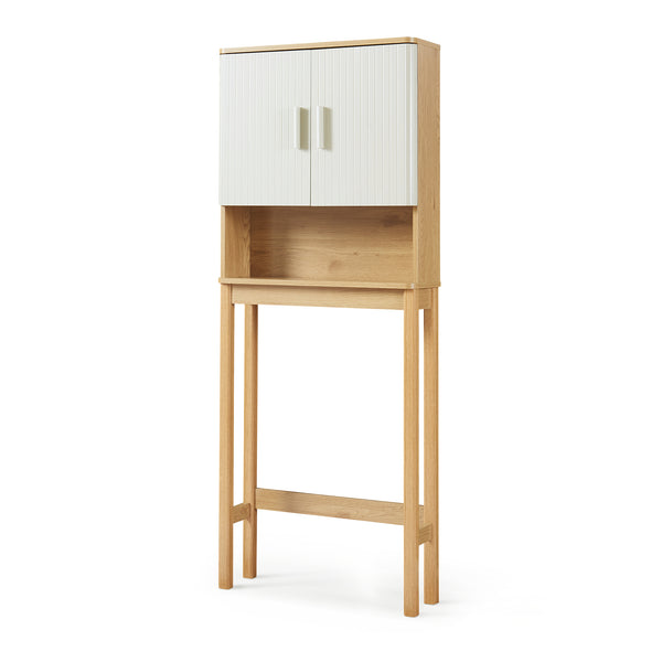 Meuble WC Ferrersp 160 x 63 x 20 cm effet chêne sable naturel [en.casa]