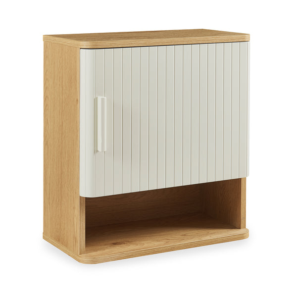 Armoire suspendue de salle de bains Ferrersp 50 x 45 x 24 cm effet chêne / sable [en.casa] 