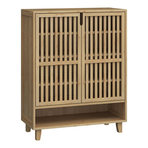 Armoire à chaussures Sirgerg 91 x 72 x 35 cm bambou naturel [en.casa]