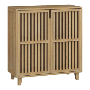 Commode Sirgerg bamboe 77x72x33 cm naturel [en.casa]