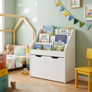 Kinderrek Sirlstalo op wielen 70x63x30 cm wit [en.casa] 