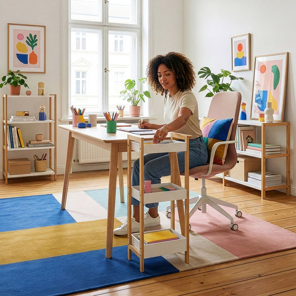 Badrek Anun met 3 niveaus 75x28x20 cm bamboe natuur/wit [en.casa]