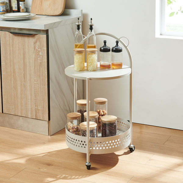 Serveerwagen Jässaatka trolley 76x40 cm grijs [en.casa] 