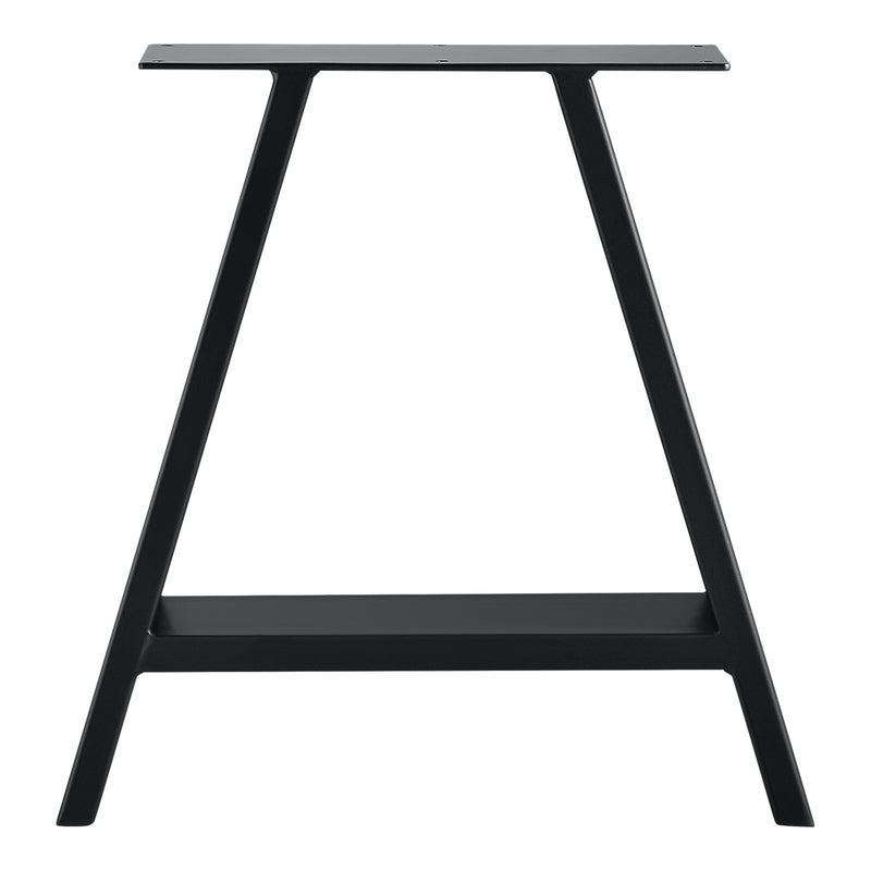 Croquis coté Set de 2 Pieds de Table Métal Noir ou Gris Acier Plusieurs Tailles [en.casa]