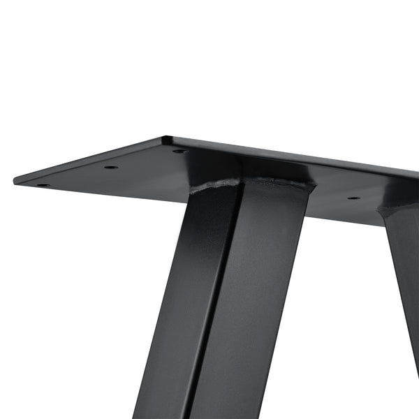 Set de 2 Pieds de Table Métal Noir ou Gris Acier Plusieurs Tailles [en.casa]
