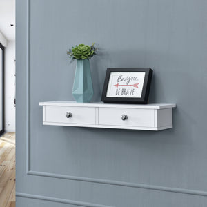 Étagère murale Geeste 10 x 60 x 15 cm blanc [en.casa]