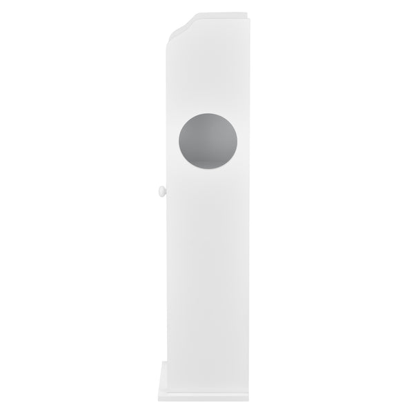 Toiletrol houder badkamerkast toiletkast MDF 78x20x18 cm wit