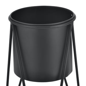 Set de 2 Supports de Plante Hedera Noir [en.casa] 