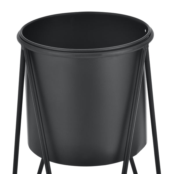 Set de 2 Supports de Plante Hedera Noir [en.casa] 