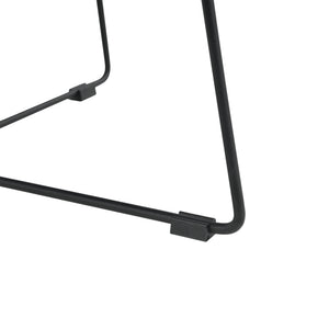 Table Basse Ronde Nelson Gris et Noir 40 x 60 cm [en.casa]