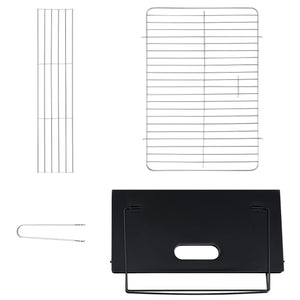 Barbecue BBQ Grille Pliable Portable avec Sac pour Camping Pique-Nique Plage Acier Noir 45 cm x 30 cm x 30 cm [pro.tec] 