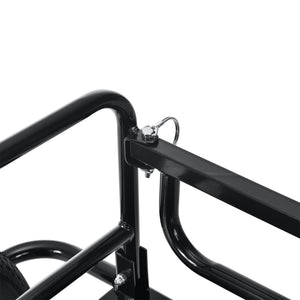 Remorque Vélo de Transport 130 x 72 x 49 cm Capacité max. 40 kg Noir [pro.tec]