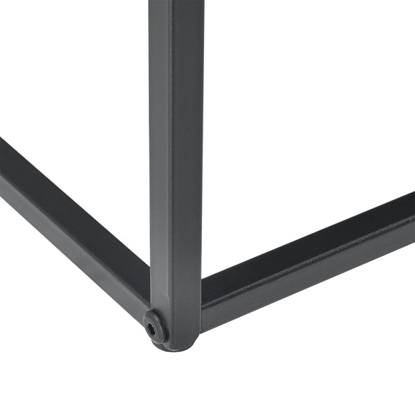 Lot de 2 Tables Hautes Gigognes Riziano en Métal Noir Mat [en.casa]