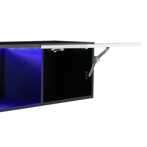 Zwevend kastje Thabong met LED verlichting 150x30x30 cm