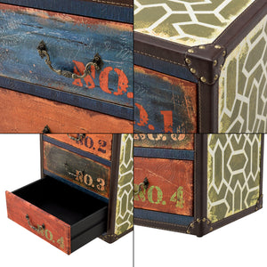 Commode Goslar met 4 lades industrieel 66x40x30 meerkleurig