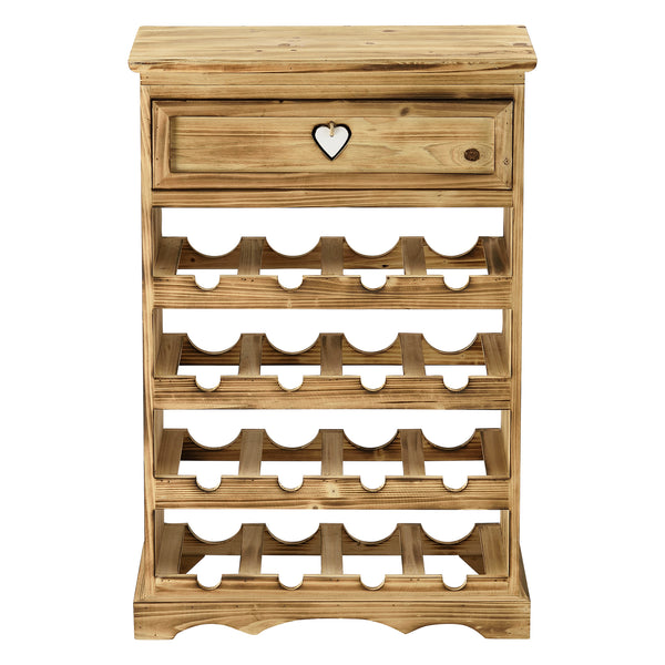 Casier à Bouteilles Mosel pour 16 Bouteilles de Vin 86 x 55 x 22 cm Naturel [en.casa]