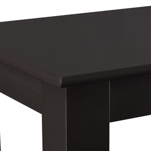 Bijzettafel Chur met plank MDF 60x30x61,3 cm donkerbruin