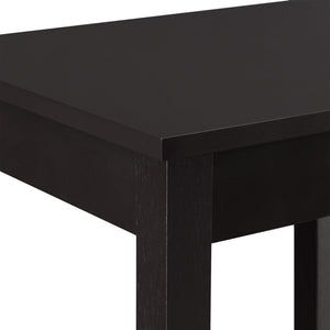 Table Basse de Salon Thun 74 x 38 x 30 cm Marron Foncé [en.casa]