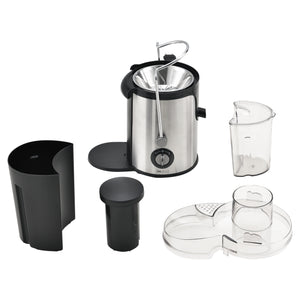 Sapcentrifuge juicer 600 Watt RVS zwart en zilverkleurig